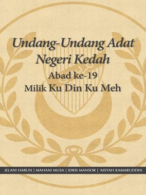 cover image of Undang-Undang Adat Negeri Kedah Abad ke-19